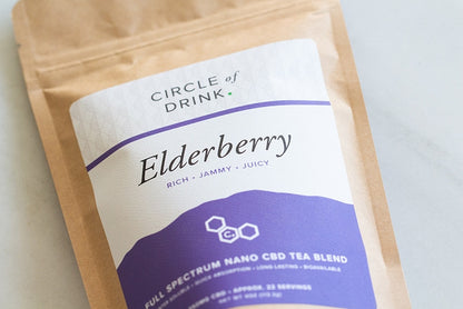 Yerba Mate Elderberry CBD Tea 350mg